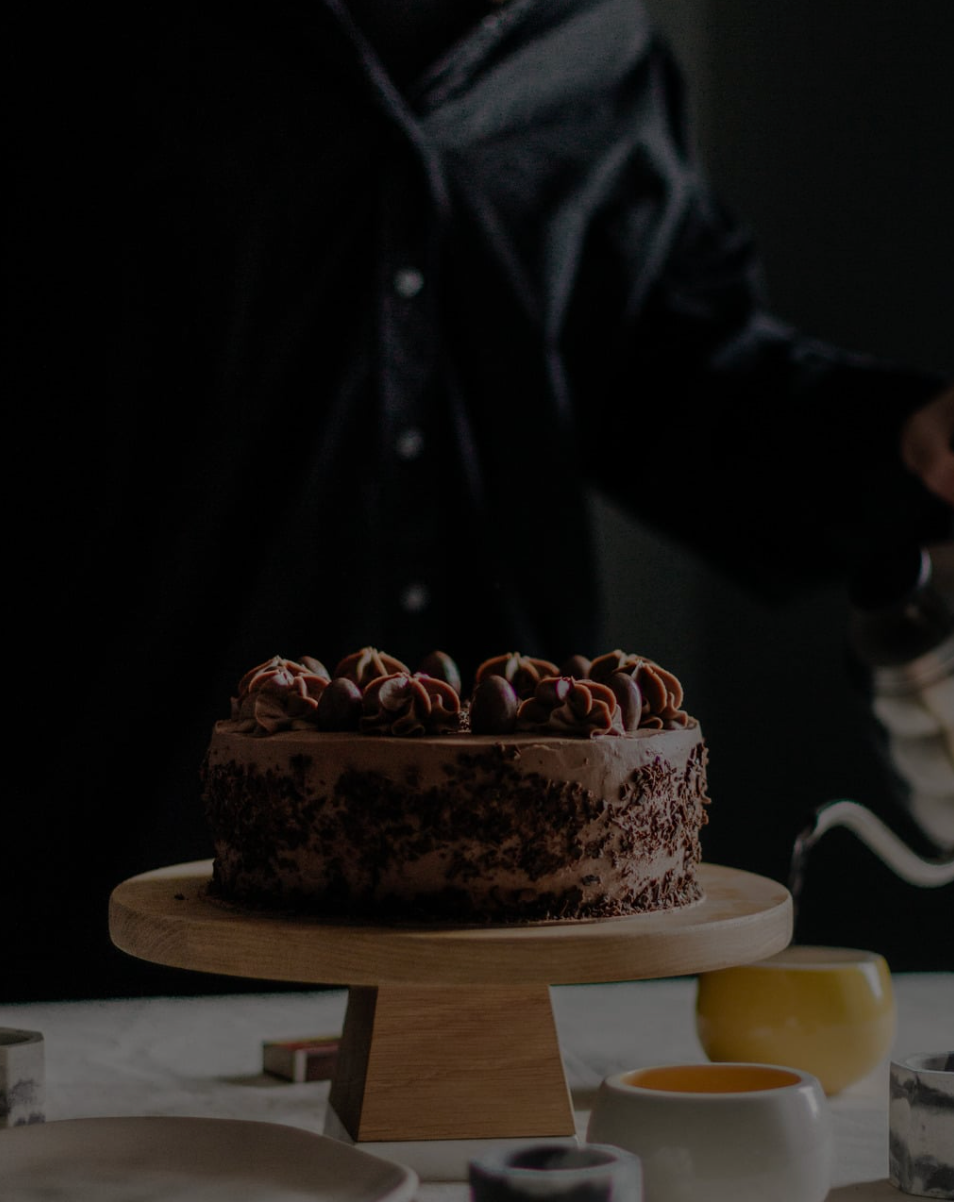 Gâteau éditorial sur présentoir